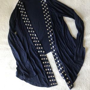Cardigan navy w/ studs